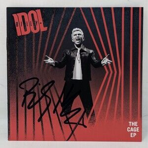 New Billy Idol CD The Cage EP Signed Booklet Autographed 2022